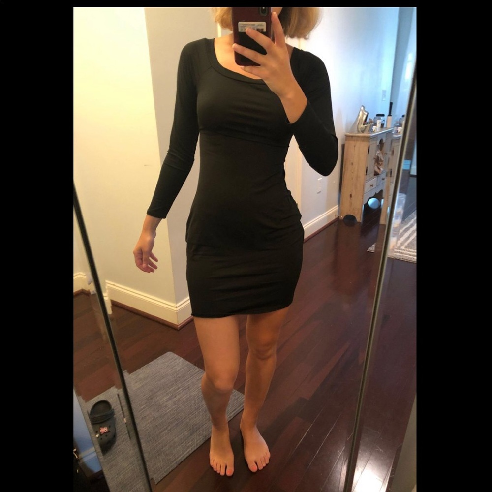 Shein Black Dress with Strappy Back